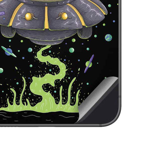 Adult Swim Rick and Morty Spaceship Galaxy A14 5G Skin